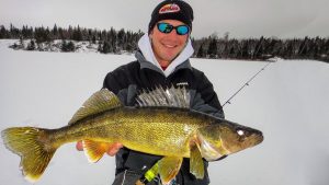 Fishing for Soft Serve Walleyes Under Ice